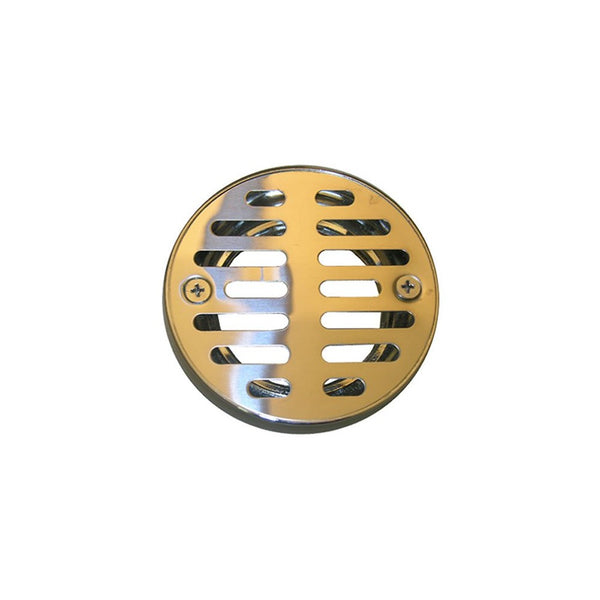 LASCO 03-1243 3-1/4-Inch with 2 Screws Shower Drain Grate, Chrome Plated