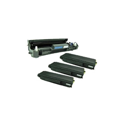 Awesometoner Compatible Brother DR-620 Drum Unit 3 x TN-650 Toner Cartridges for Brother MFC 8480DN 8680DN 8890DW Brother HL 5340D 5370DW 5370DWT Brother DCP 8080DN 8085DN
