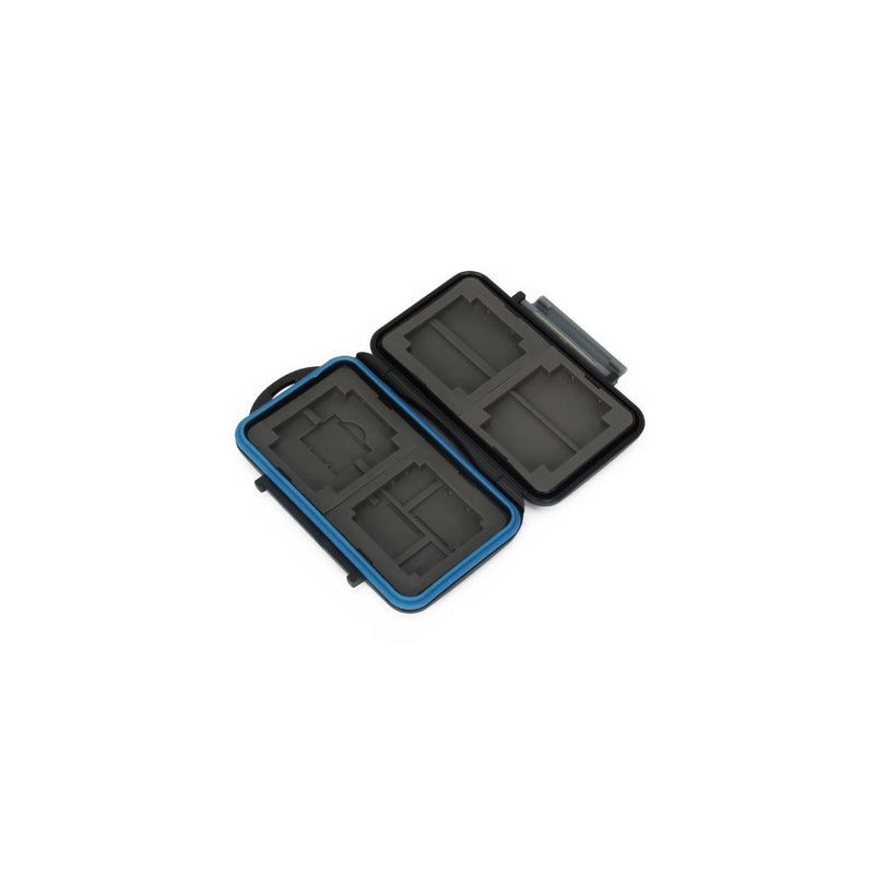 JJC Water-Resistant Extremely tough Memory Card Case MC-5 for 4CF 2SD 2MicroSD 2MS Duo 2XD