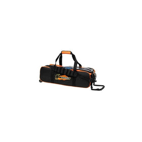 Hammer Triple Bowling Ball Tote with Removable Pouch, Black/Orange