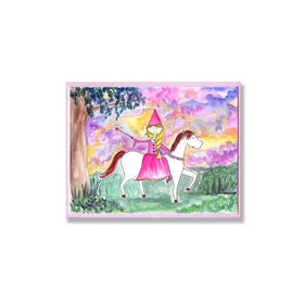 The Kids Room by Stupell Princess on Horse at Twilight Rectangle Wall Plaque