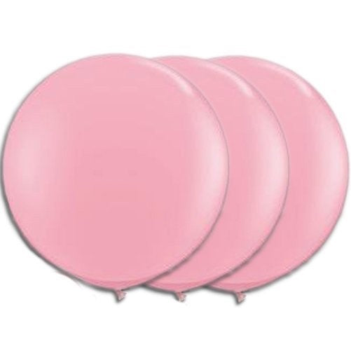 36 Inch Giant Latex Balloon Premium Pink (Premium Helium Quality) Pkg/3