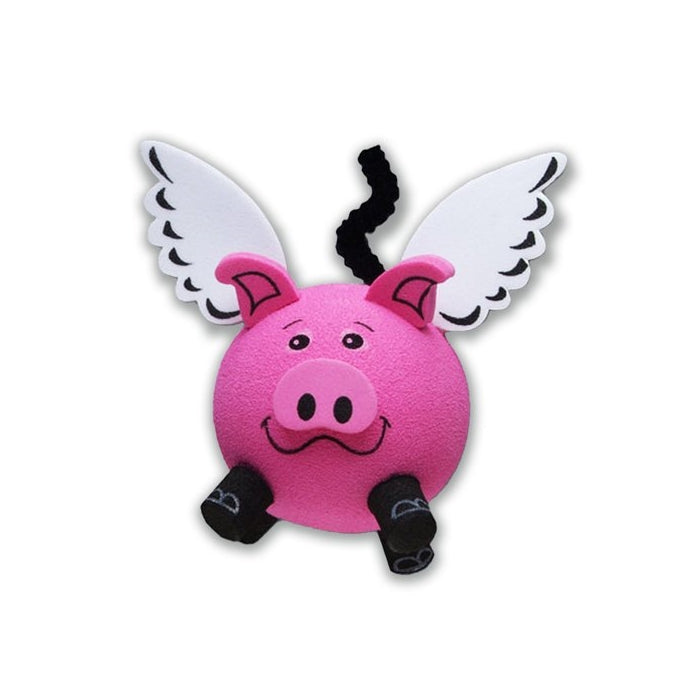 Tenna Tops - Pink Flying Pig Antenna Topper / Antenna Ball - (We offer one low flat rate 3.50 shipping! Order any quantity or styles of tenna tops and save)