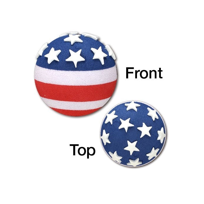 Tenna Tops - American USA Flag Antenna Topper / Antenna Ball - (We offer one low flat rate 3.50 shipping! Order any quantity or styles of tenna tops and save)
