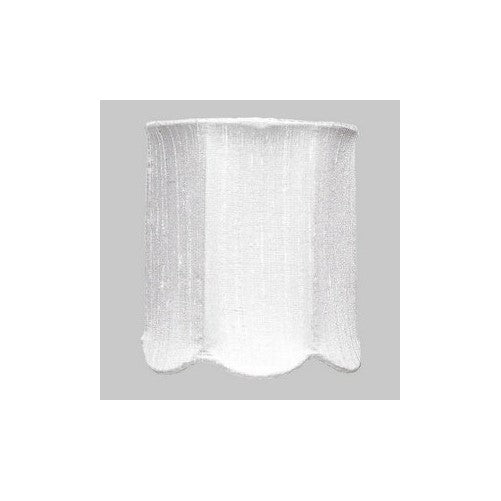 Jubilee Collection 2508 Scallop Drum Chandelier Shade, White