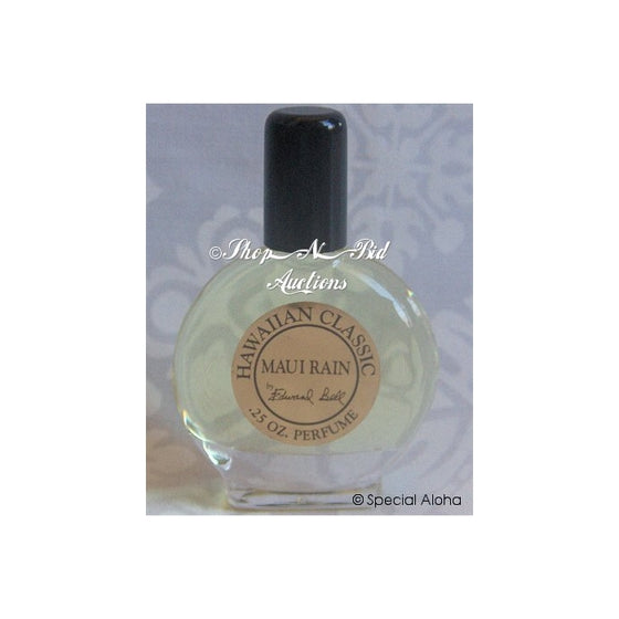 Hawaiian Maui Rain Perfume in Clear Glass Bottle 1/4 oz (0.25 oz) by Edward Bell