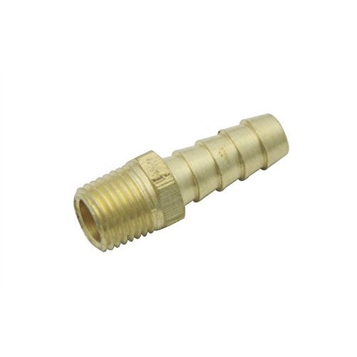 LTWFITTING 3/8" Hose Barb x 1/4" Male NPT Brass Coupler /Connector Fitting Fuel Gas( Pack of 5 )