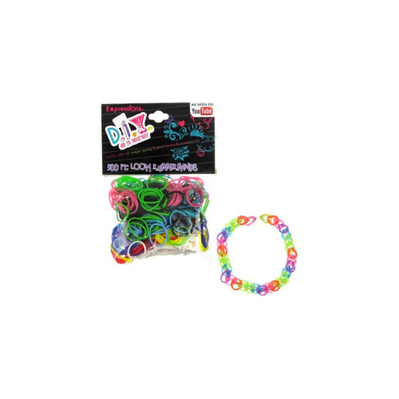 Expressions Girl / D.I.Y. 300-piece Rainbow Color Latex-free Rubber Band Bracelet Loom Refill Pack