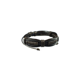 Drak Brown Retro Zen Bracelet / Leather Bracelet / Leather Wristband / Surf Bracelet / Tribal Bracelet / Hemp Bracelet Adjustable Size, for Men, Women, Boys and Girls, Teen