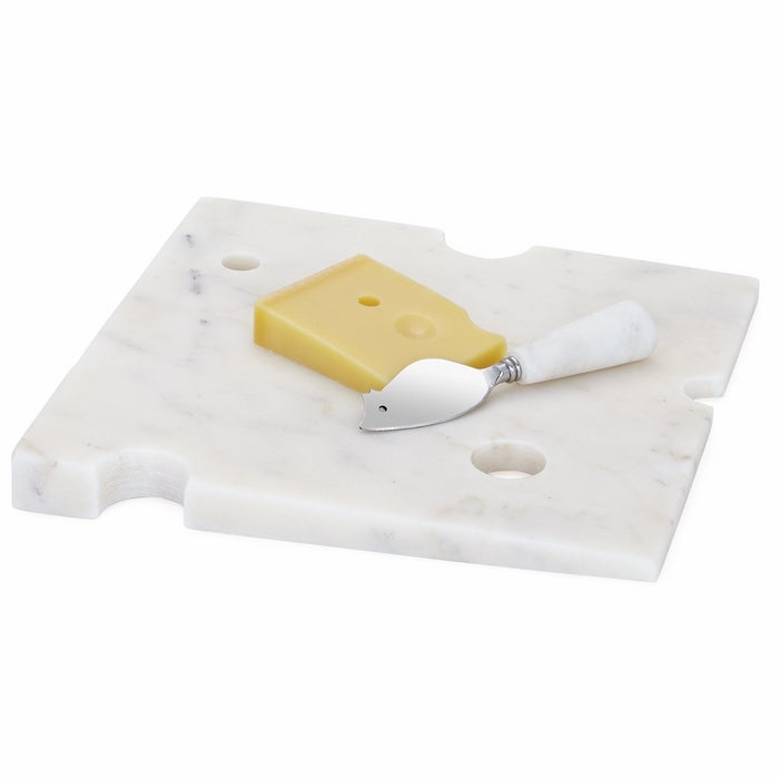 Torre & Tagus 910278 Wedge Marble Cheese Board With Mouse Knife