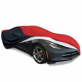 2014-2018 C7 Stingray, Z51, Z06, Grand Sport Corvette Ultraguard Plus Car Cover - Indoor/Outdoor Protection (Red/Black)