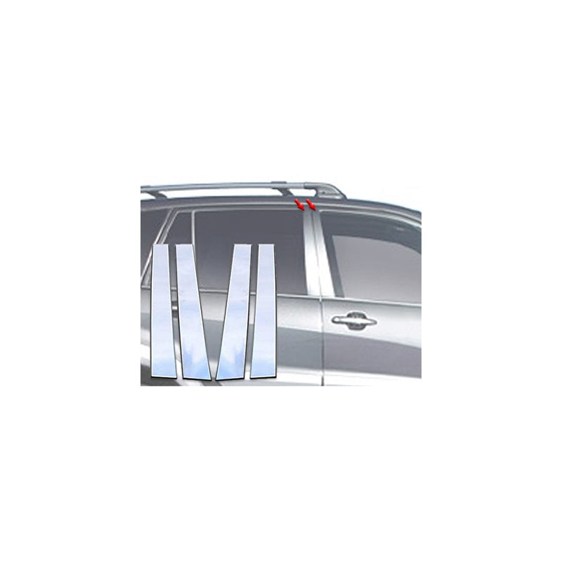 QAA FITS RAV4 2001-2005 TOYOTA (4 Pc: Stainless Steel Pillar Post Trim Kit, 4-door, SUV) PP21180