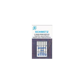 Euro-Notions Jean and Denim Machine Needles, Sizes 14/90 (2), 16/100 (2) 18/110 (1)