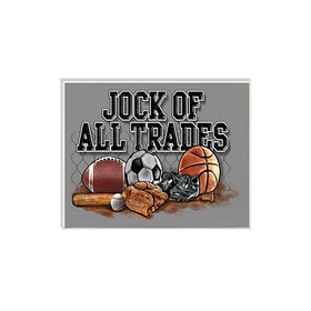 Stupell Home Décor Art Wall Plaque, Jock Of All Trades Sports Balls, 11 x 0.5 x 15, Proudly Made in USA