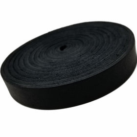 Leather Strip Black 1/2 Inch Wide and 72 Inches Long by TOFL