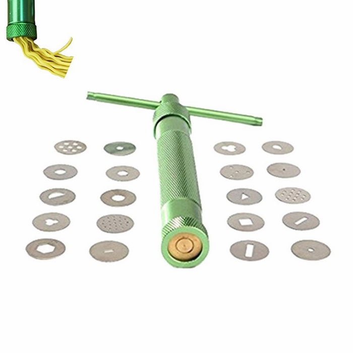 TERMATH Clay Extruder Gun with 20 Tips Sugar Paste Extruder Cake Decor Tools