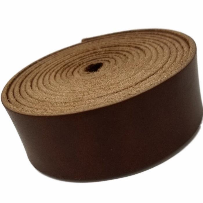 Leather Strips 1 Inch Wide and 4 Ounce thick 1/16 Inch thick (Medium Brown)