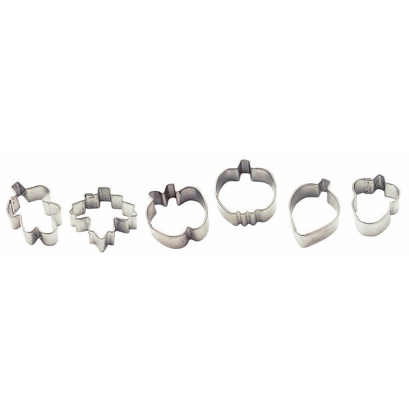 Wilton Harvest 6 Piece Mini Metal Cookie Cutter Set