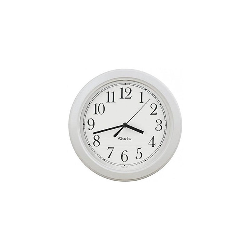 Westclox Simplicity Wall Clock, White