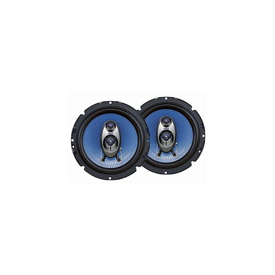 Pyle 6.5'' Three Way Sound Speaker System - Round Shaped Pro Full Range Triaxial Loud Audio 360 Watt Per Pair w/4 Ohm Impedance and 3/4'' Piezo Tweeter for Car Component Stereo PL63BL