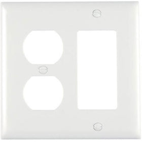 Legrand - Pass & Seymour SP826WU Smooth Wall Plate Single Gang Duplex Gang Duplex Easy Install, White