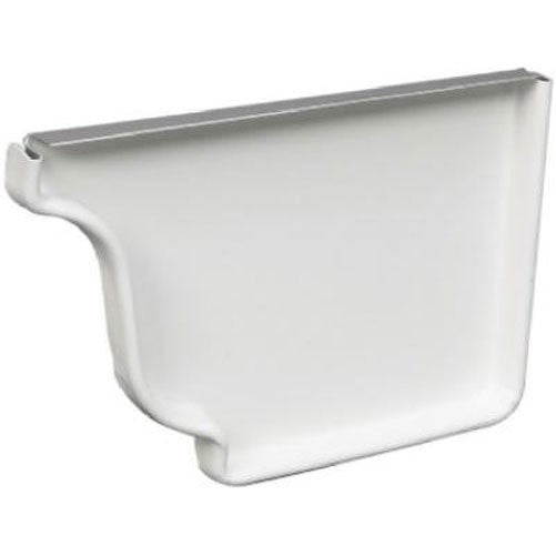 AMERIMAX HOME PRODUCTS 19006 4-Inch Galvanized Right End Cap, White