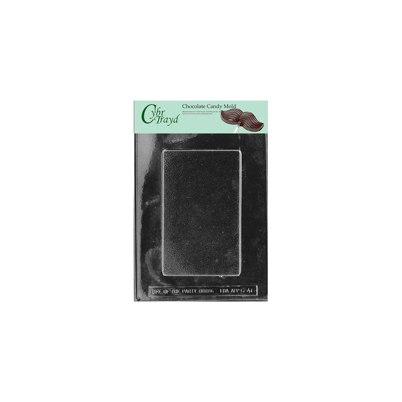 Cybrtrayd Life of the Party G046 Plain Card Greeting Card Chocolate Candy Mold in Sealed Protective Poly Bag Imprinted with Copyrighted Cybrtrayd Molding Instructions