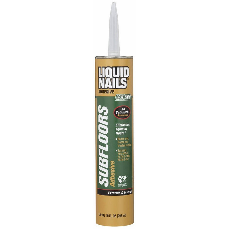 Liquid Nails LN902 VOC 10-Ounce Subfloors and Construction Adhesive