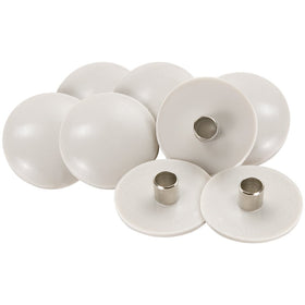 SuperSliders Tap On Furniture Sliders for Carpeted Surfaces (8 pieces) - 1-Inch, Tan - Round SuperSliders