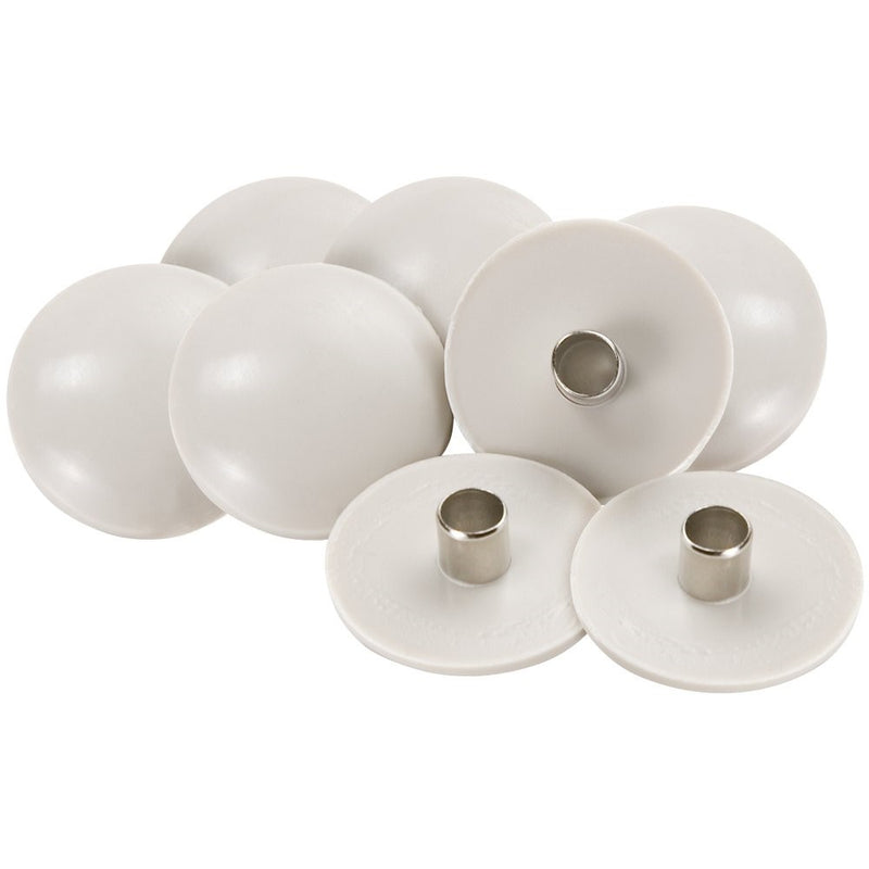 SuperSliders Tap On Furniture Sliders for Carpeted Surfaces (8 pieces) - 1-Inch, Tan - Round SuperSliders