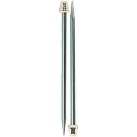 Susan Bates 11114-13 14-Inch Silvalume Single Point Knitting Needle, 9mm, Blue