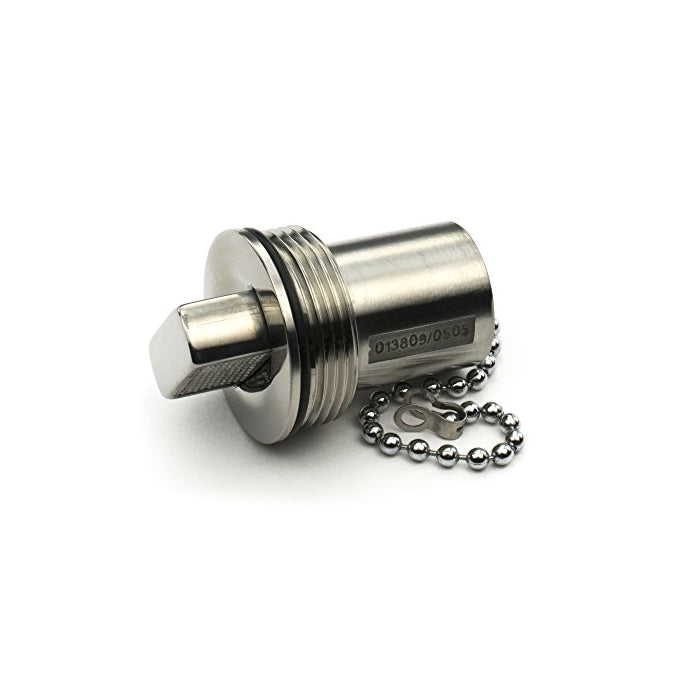 Whitecap Industries 6961CBLUE Push Up Replacement Cap with Chain Universal for Deck Fill Size 1-1/2-Inch