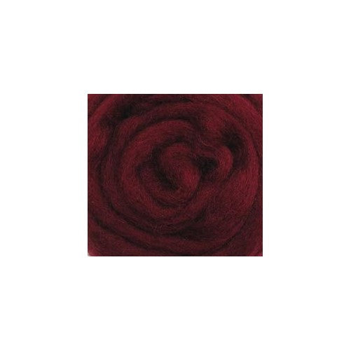 Wool Roving 12" .22 Ounce-Raspberry