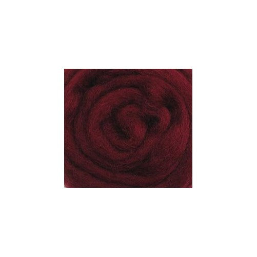 Wool Roving 12" .22 Ounce-Raspberry