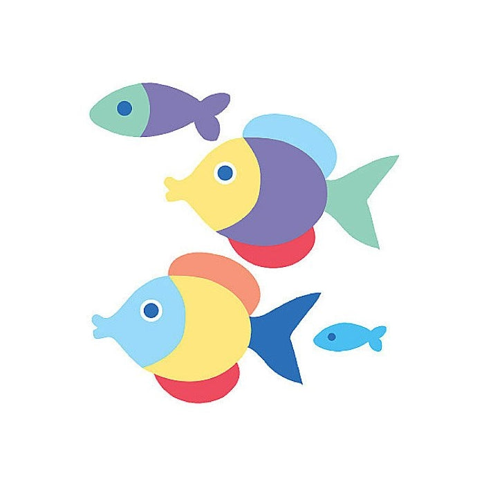 Wallies 12524 Olive Kids Somethin' Fishy Wallpaper Cutout