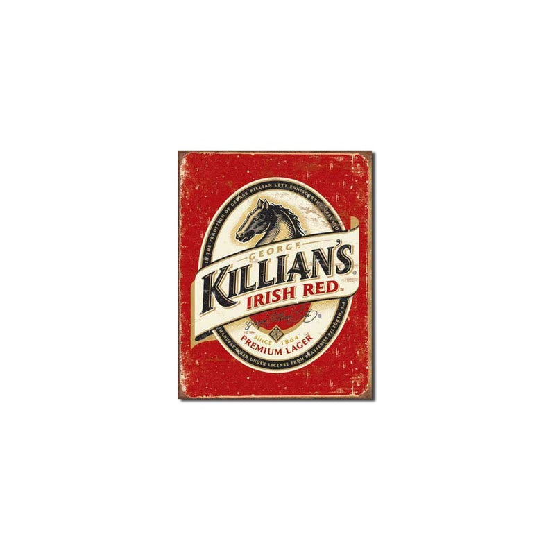 Killian's Beer Logo Distressed Retro Vintage Tin Sign