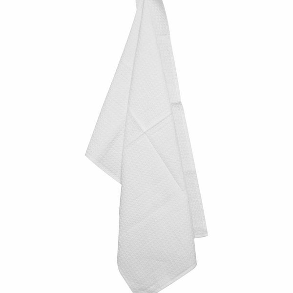 Dunroven House Waffle Weave Dishtowel 20 by 28-Inch, White