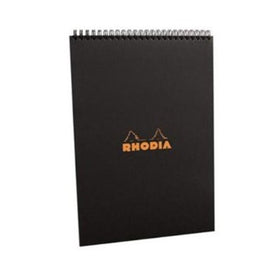 Rhodia Wirebound Notebooks graph 4 in. x 6 in. black
