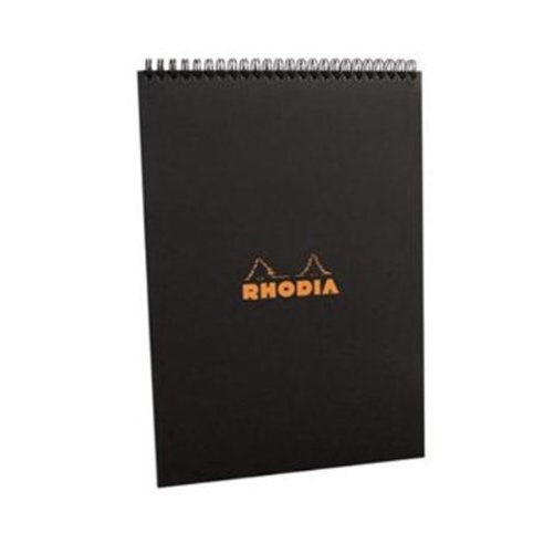 Rhodia Wirebound Notebooks graph 4 in. x 6 in. black
