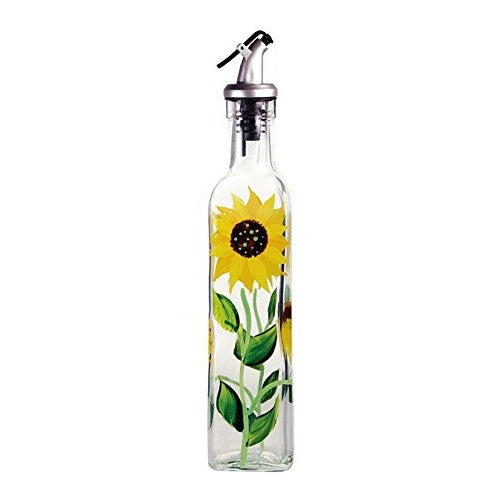 Grant Howard Glass Sunflower Oil & Vinegar Bottle