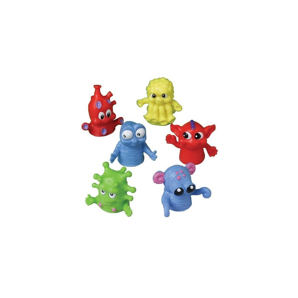 Color Monster Puppet US Toy - Dozen Assorted Color Monster Finger Puppets -1.5