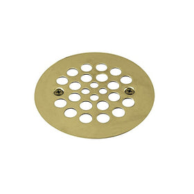 Westbrass D3193-03 Plastic Oddities Style 4-1/4-Inch OD Brass Shower Strainer Grid with Screws