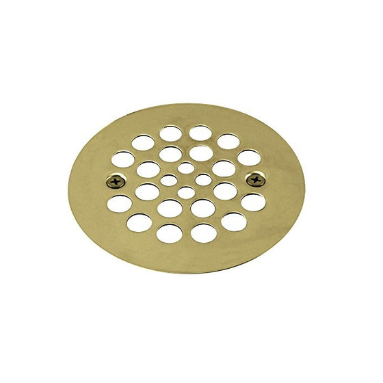 Westbrass D3193-03 Plastic Oddities Style 4-1/4-Inch OD Brass Shower Strainer Grid with Screws
