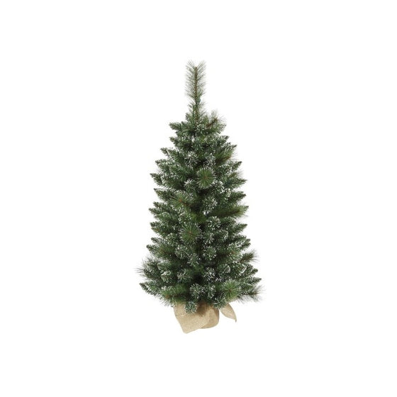 Vickerman 3' Unlit Snow Tipped Pine and Berry Artificial Christmas Tree