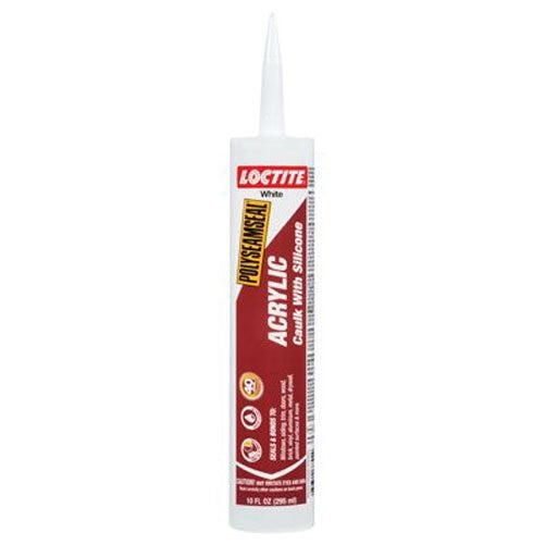 OSI - Henkel 62044 Polyseamseal Acrylic Caulk with Silicone and 10-Ounce Cartridge, White