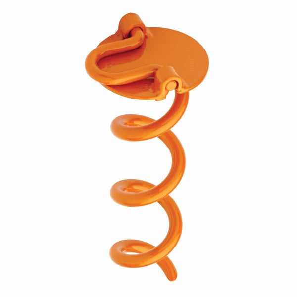 Liberty Outdoor ANCHFR8-ORG-A Folding Ring Spiral Ground Anchor, Orange, 8-Inch