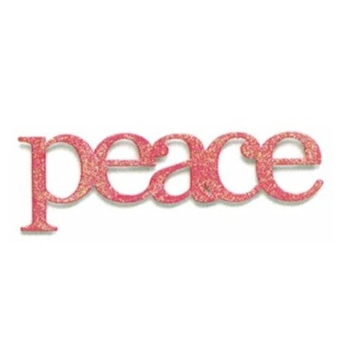 Embellish Your Story Pink Glittered Peace Magnet - Embellish Your Story Roeda 100760-EMB