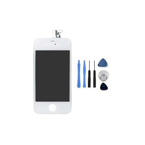 Replacement Digitizer and Touch Screen LCD Assembly for White Apple iPhone 4 (Fits CDMA Verizon/Sprint iPhone 4 only) 7 Piece Repair Tool Kit