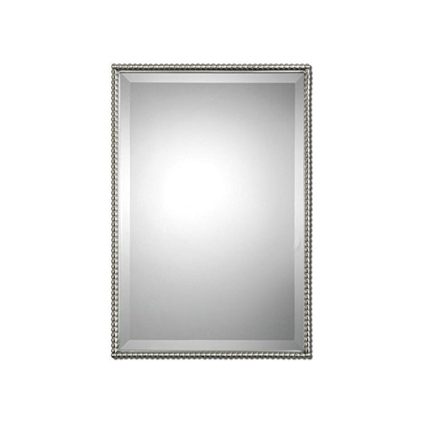 Uttermost Sherise Rectangle Mirror 1.5 x 21 x 31", Brushed Nickel