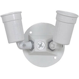 Master Electrician LC23N-W Weatherproof Double Lamp Holder with 4-Inch Round Cover